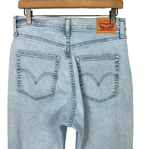 Levi's | Light Wash High Waisted Crop Flare Jeans ALTERED - Picture 4 of 9